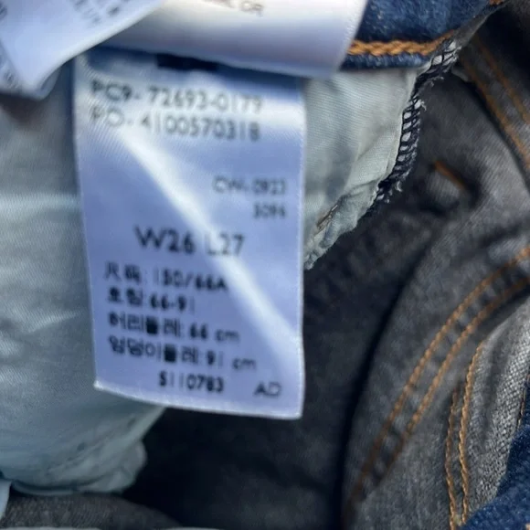 Levi's Women's Premium Ribcage Straight Ankle Jeans Size 26 - Picture 11 of 13